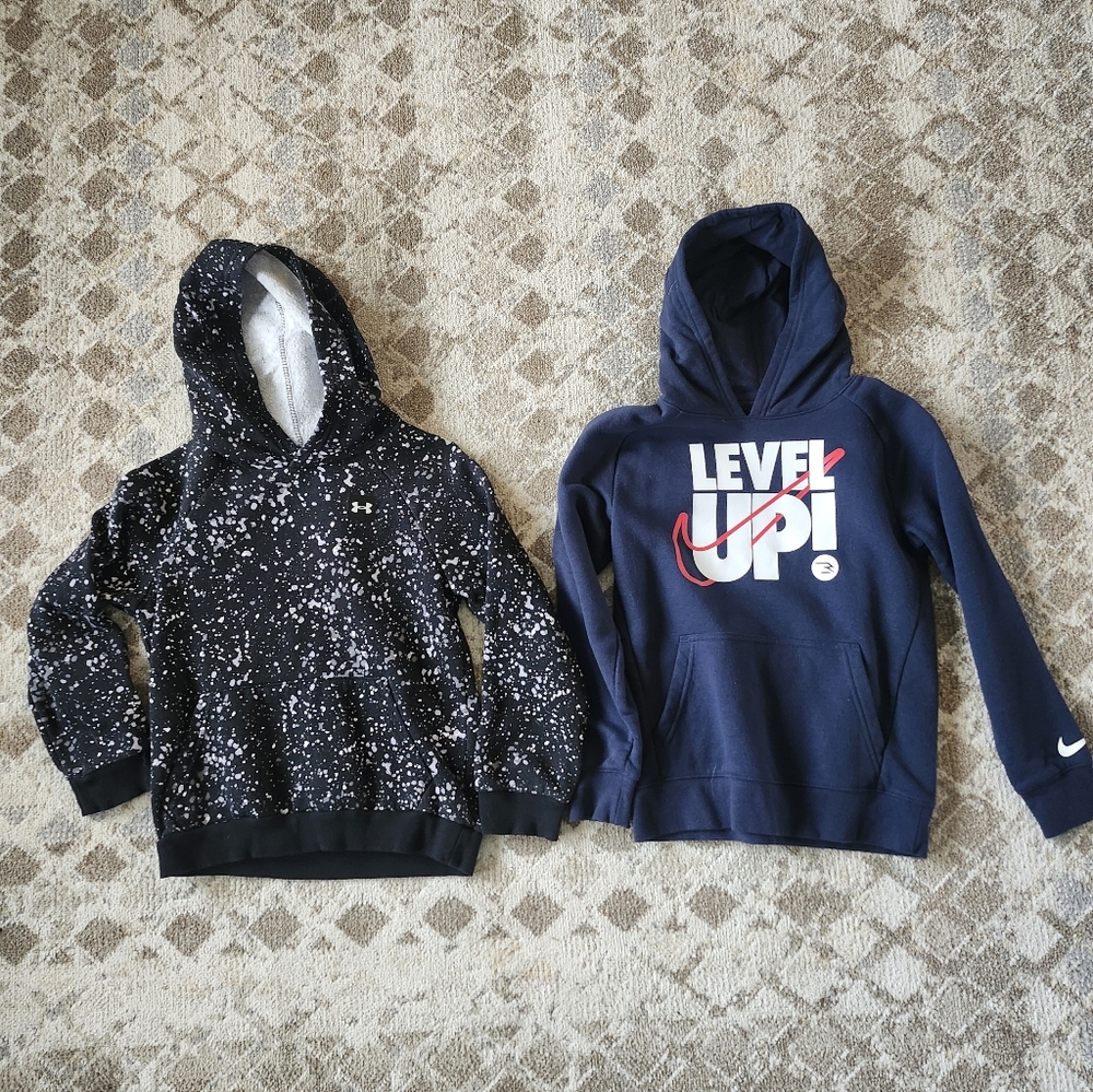 Under Armour And Nike Kids Hoodie - Size- Youth Small